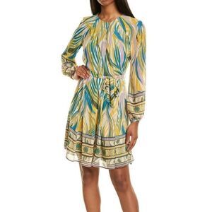 Donna Morgan Women's Button Down Raglan Sleeve Dress 6